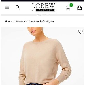 NWT JCrew Cotton Cashmere Sweater size Medium